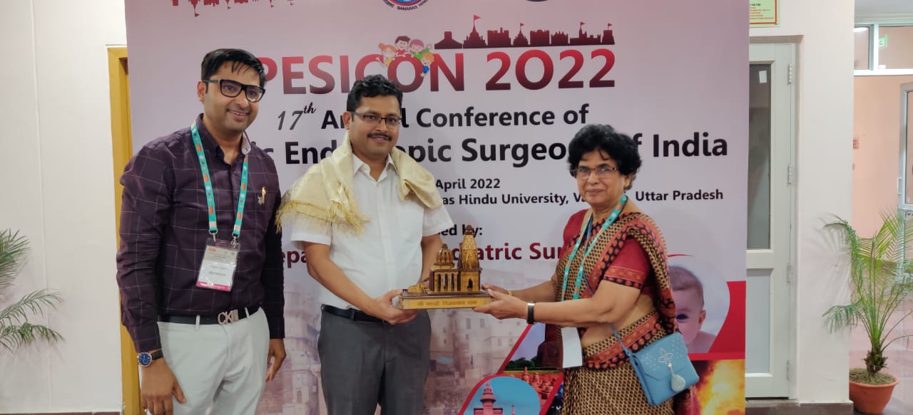 Felicitation of  Dr.Shashikant Mishra at PESICON 2022, Varanasi